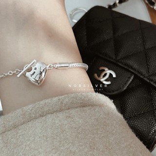 Lắc tay bạc nữ khắc ngày sinh và chữ ký miễn phí - Trang sức bạc Nobsilver