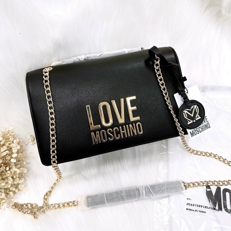 📛RẺ VÔ ĐỊCH📛TÚI LOVE MOS GOLD METAL NỮ SIÊU ĐẸP