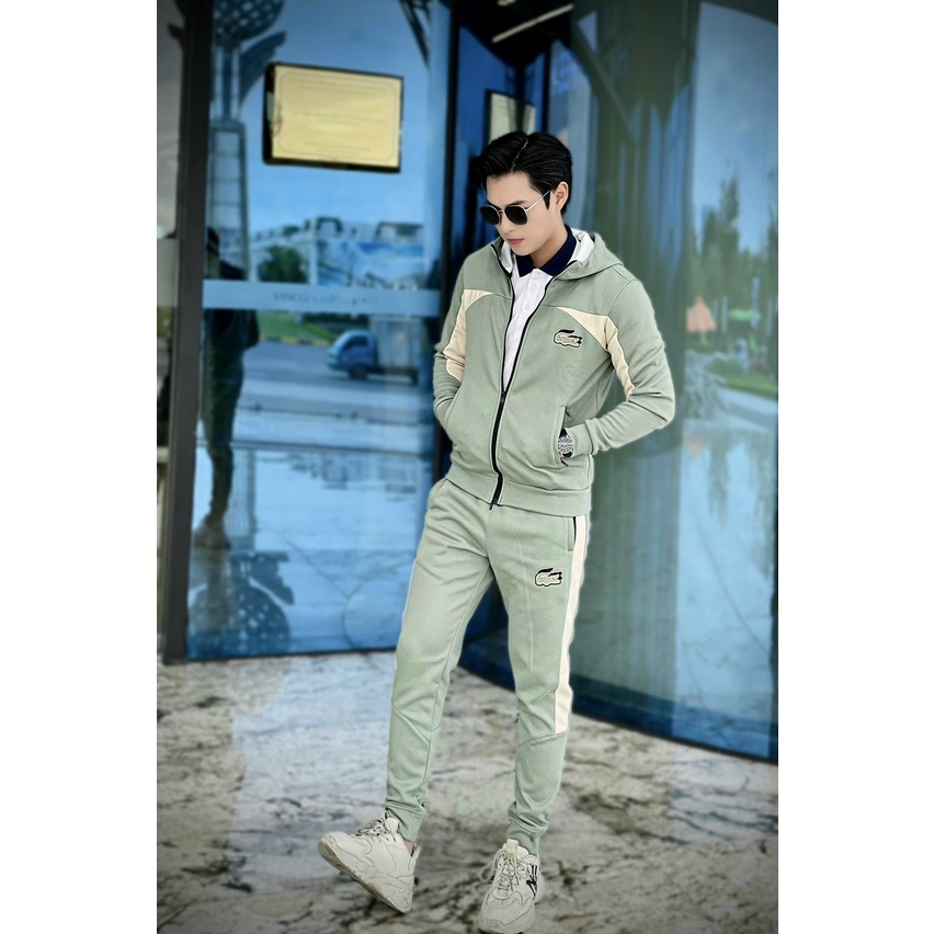 Bộ quần áo thể thao nam "Lacos" nỉ xước cao cấp mùa đông  Hàng loại 1 Bộ thu đông nam mặc nhà dài tay dày dặn