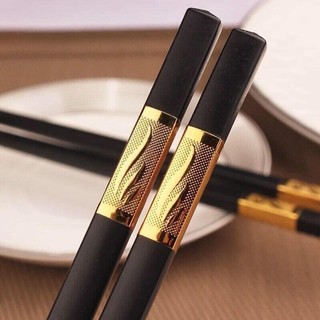 (HCM) 10 đôi đũa Hàn Quốc khảm vàng