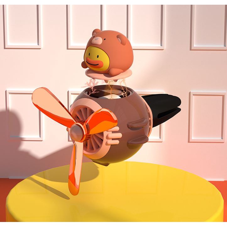 Phụ Kiện Trang Trí Máy Điều Hòa Xe Hơi Hình Gấu Dễ Thương