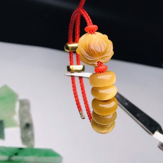 Lắc tay đá mắt hổ vàng đồng tâm