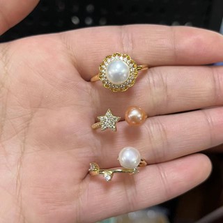 Nhẫn ngọc trai tự nhiên cho nữ
