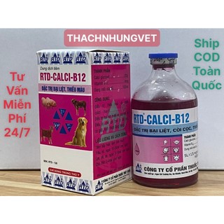 Rtd calci b12 chai 100ml canxi b12 bổ sung calci và vitamin b12