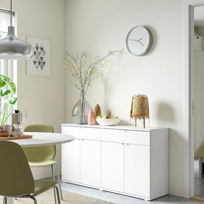 SOSIA, Kệ tủ 2 gian tích hợp STO_037, 140x37x75cm, kệ gỗ tủ gỗ Scandi Home