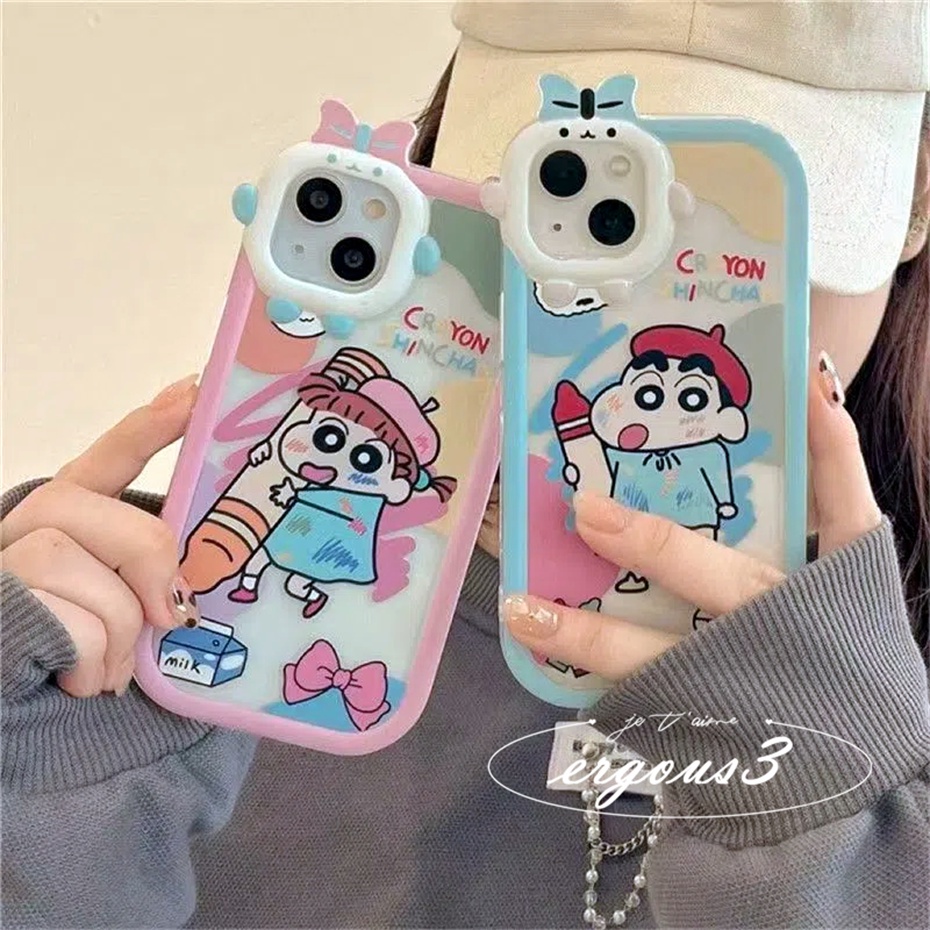 Dễ thương Crayon Shin-chan phim hoạt hình cặp vợ chồng trường hợp điện thoại cho Vivo Y12s Y12A Y20 Y20S Y20i Y21 Y21s Y33s Y02s Y16 Y19 Y15A Y15S Y1s Y91C Y91i Y35 T1X Y17 Y15 Y12 Y22 Y22S Y02 V23e V25 V23 V20Pro Y33T Y50 Y30i S1 Y20G Y30G