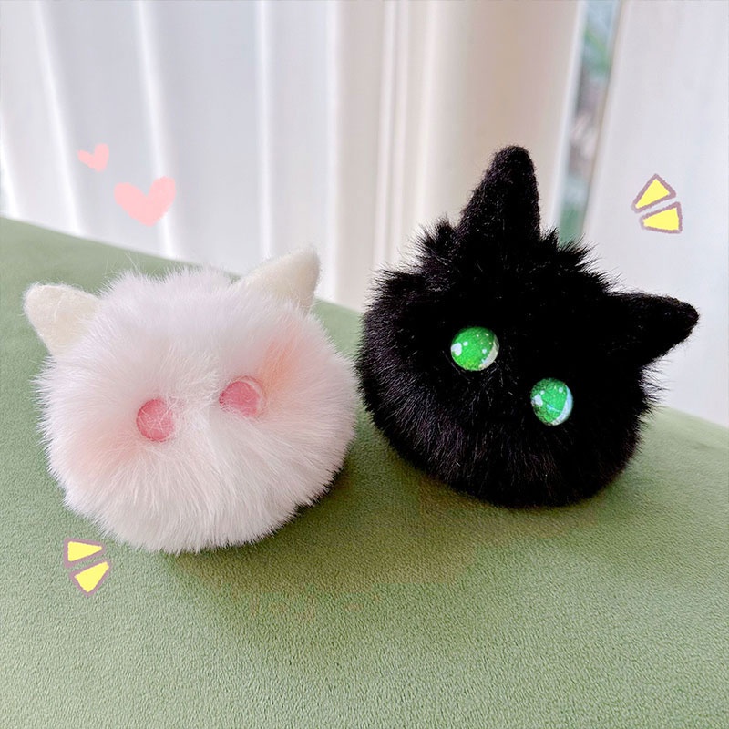 Móc Khóa Hình Mèo Nhồi Bông Dễ Thương