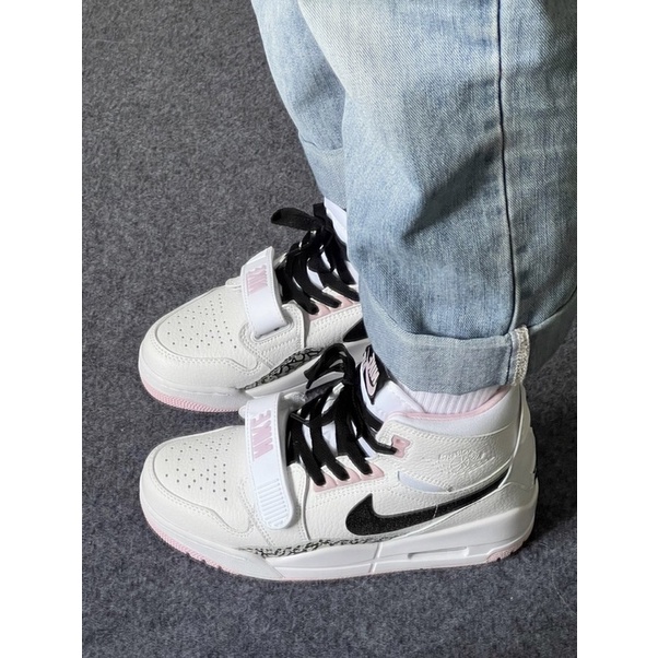 Giày Air Jordan Legacy 312 GS White Black Pink Foam
