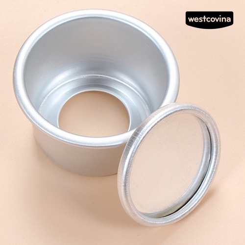 [WEST]⚘Set 5 Khuôn Làm Bánh Hình Tròn Mini Đường Kính 2.5inch Bằng Hợp Kim Nhôm