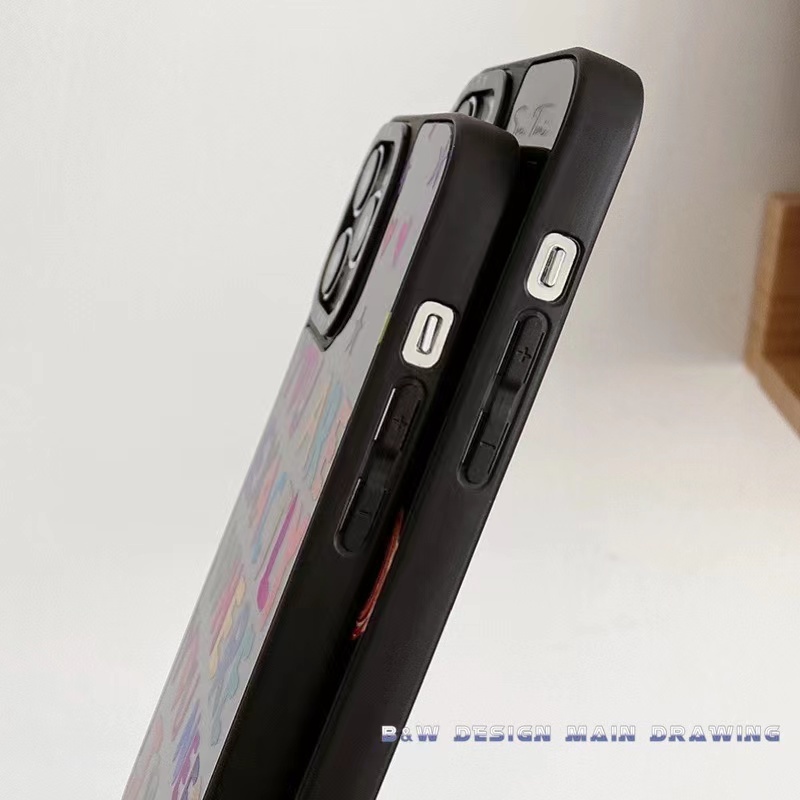 Ốp Điện Thoại Nhựa Acrylic Cứng Tráng Gương In Chữ Tiếng Anh Màu Sắc Thời Trang Cho iPhone 14 / 13 / 12 / Pro / Max 11 Pro Max X XS XR