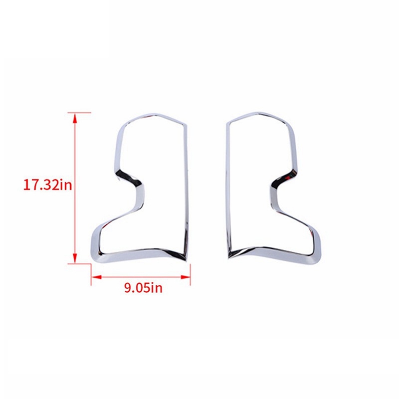 Bộ 2 Khung Trang Trí Đèn Đuôi Xe Hơi Chevy Silverado 2019 2020 2021 2022