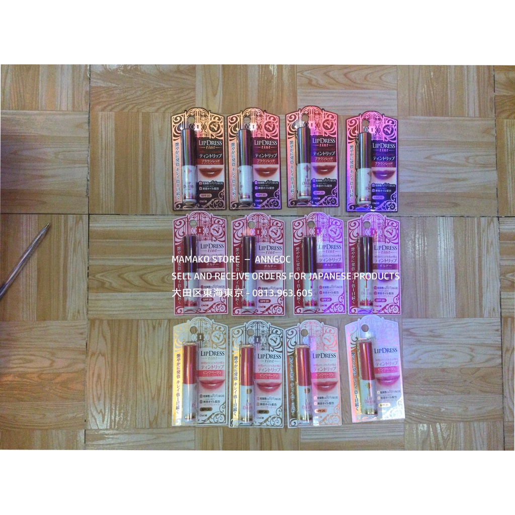 Son không mùi có màu Omi Brothers Menturm Lip Dress Tint 2g chống tia UV với SPF20