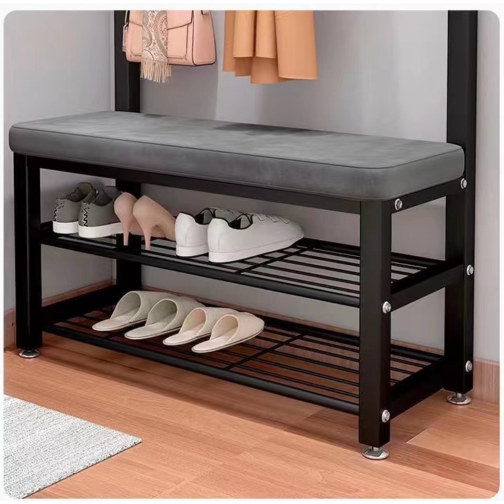 Giày thay đổi ghế đẩu treo quần áo tủ giày đa chức năng kết hợp sàn tủ  172*100*32cm