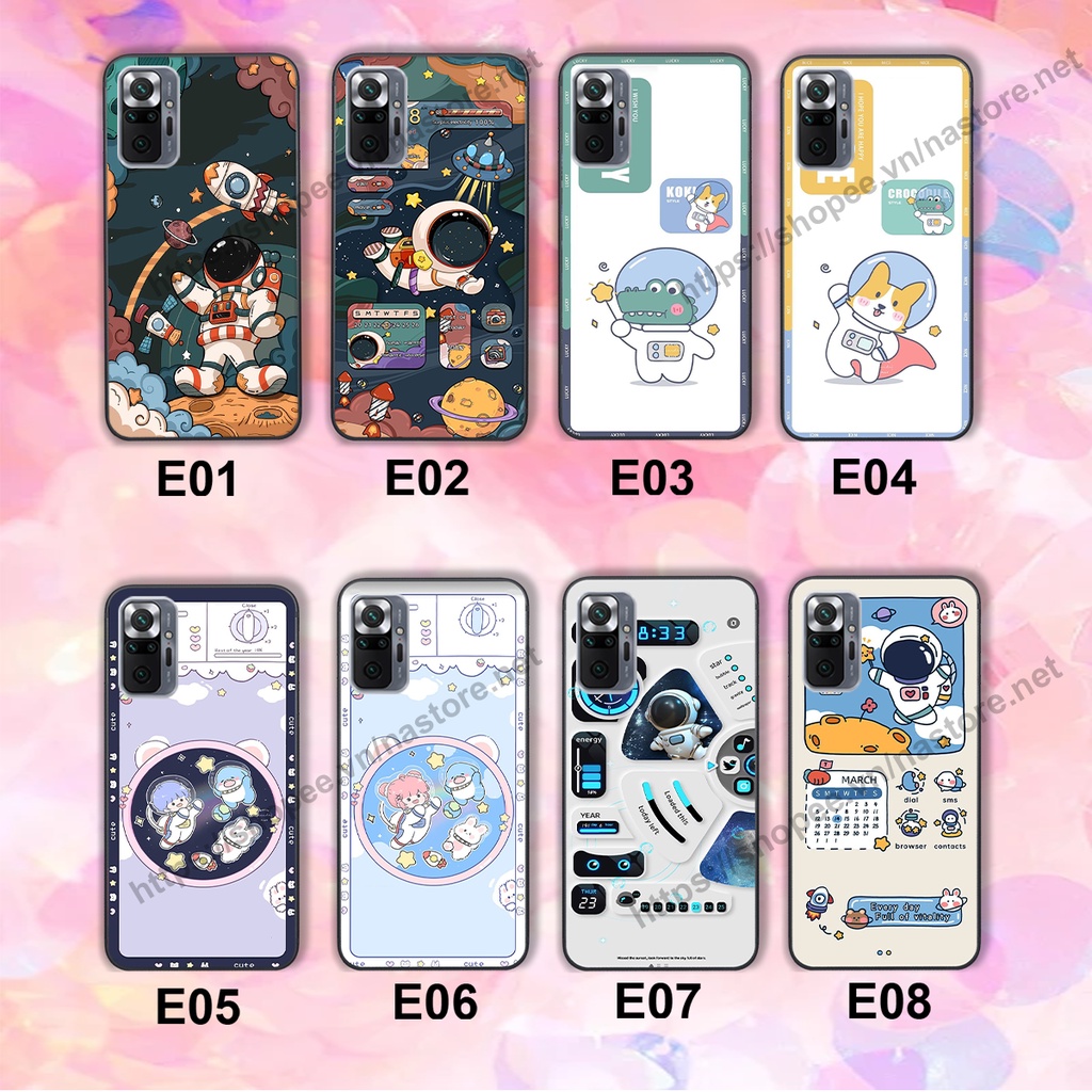 Ốp lưng Xiaomi Redmi 10 / Redmi note 10 4g 5g / Redmi note 10 Pro cute, phi hành gia cute 3d cute giá rẻ