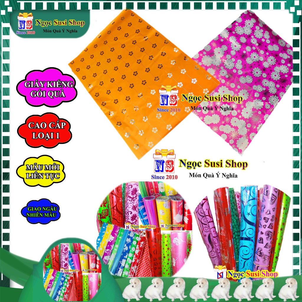 COMBO 10 GIẤY GÓI QUÀ KIẾNG SIZE 70x50cm LOẠI TỐT DÀY - GIẤY GÓI QUÀ