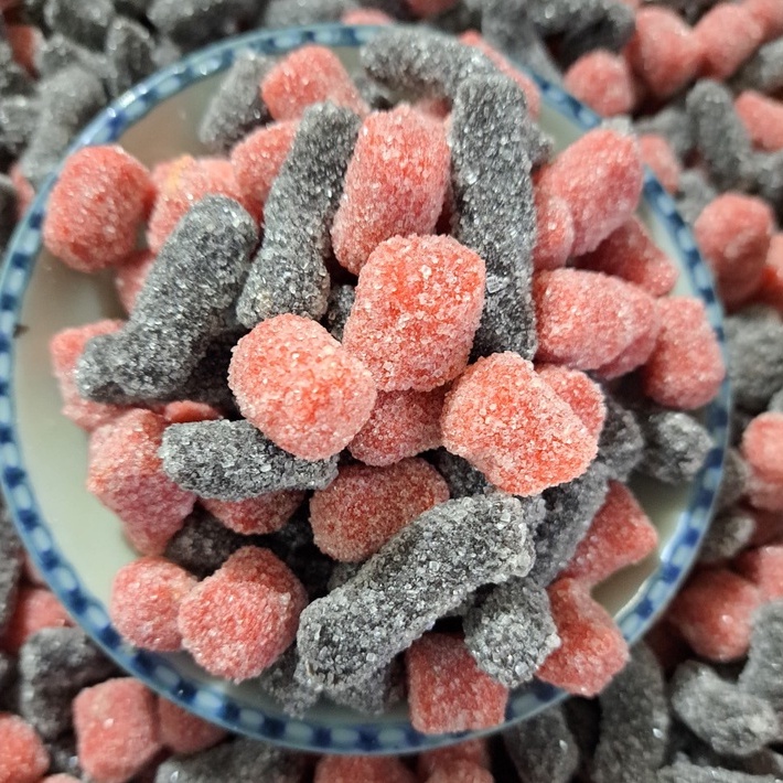 1Kg Kẹo Dâu Tây Dâu Tằm  thương hiệu Rồng Con