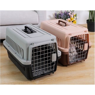 Lồng hàng không chó mèo 48x32x30cm, lồng vận chuyển chó mèo đi xa, chất liệu nhựa tốt