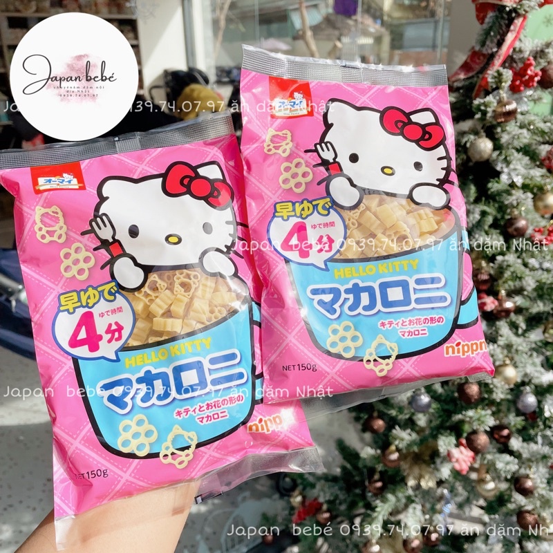 Mì nui Hello Kitty túi 150gr cho bé ăn dặm