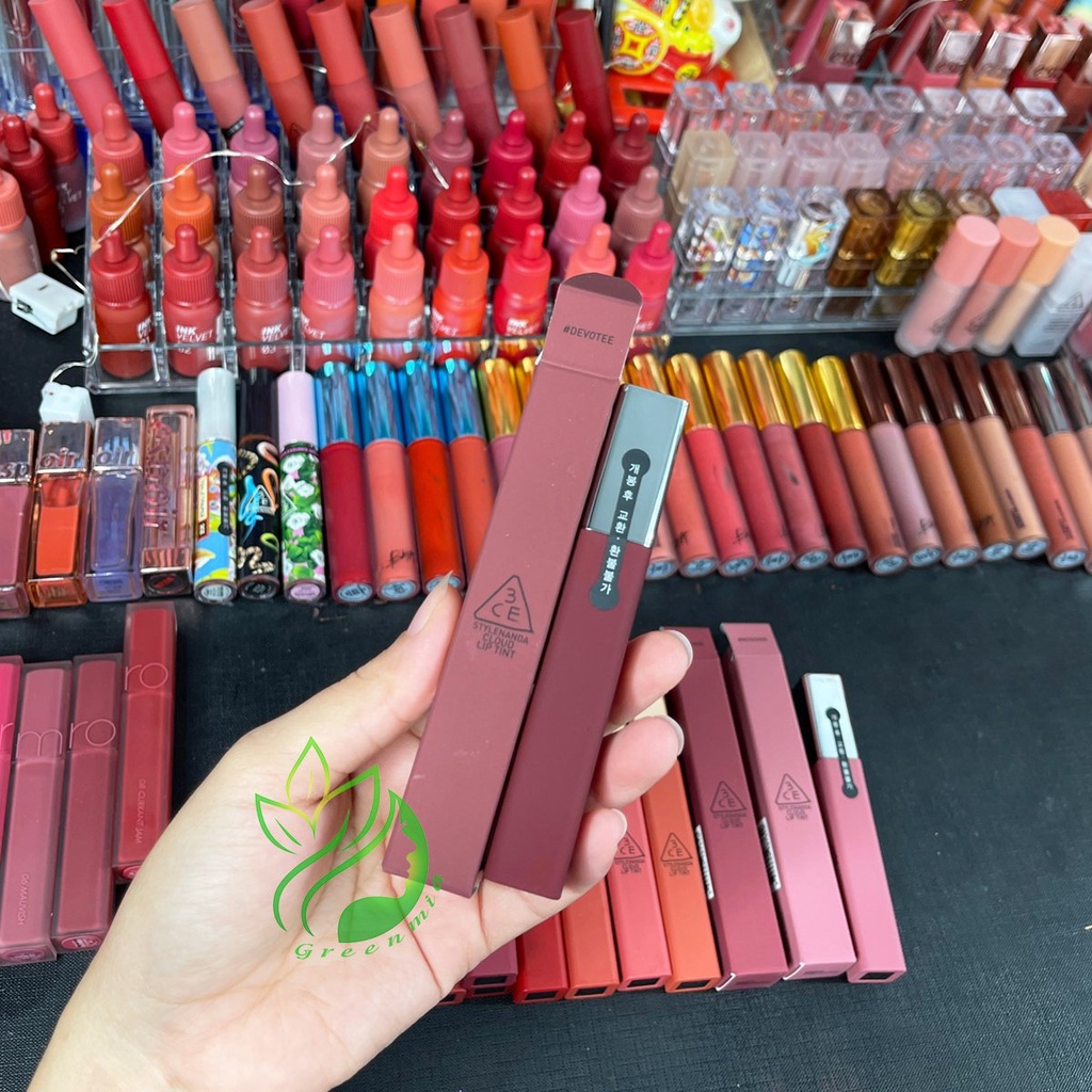Son 3CE Kem Lì Cloud Lip Tint Devotee Bền Màu Lâu Trôi DATE MỚI CHÍNH HÃNG CHECK HIDDEN TAG
