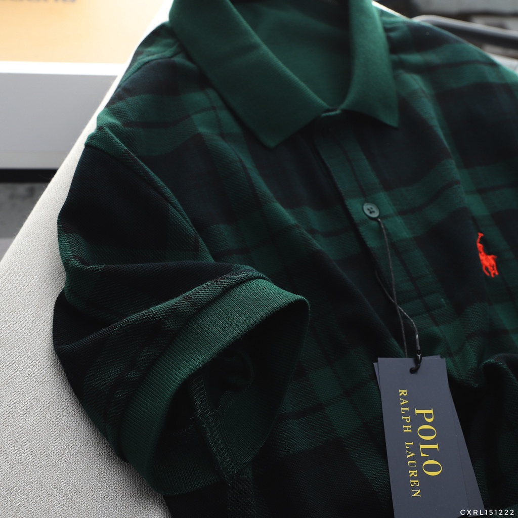 [ XUẤT XỊN ] Áo thun polo nam kẻ sọc, chất liệu cotton pique cao cấp 151222