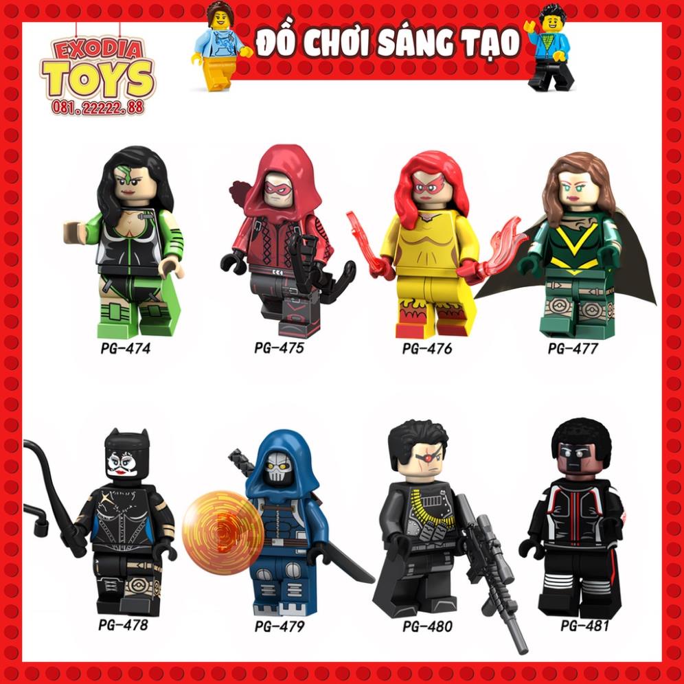 Xếp hình Minifigures Nhân vật siêu anh hùng trong vũ trụ DC Comics và Marvel - Đồ Chơi Sáng Tạo - POGO PG8120