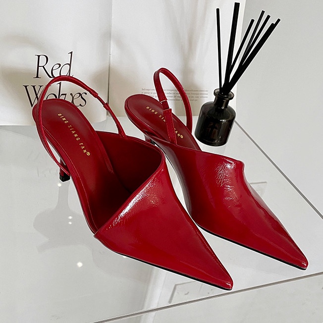 Giày Cao Gót Da Mềm Mũi Nhọn 2.76 Inches Thời Trang Cho Nữ (Size 35-40)