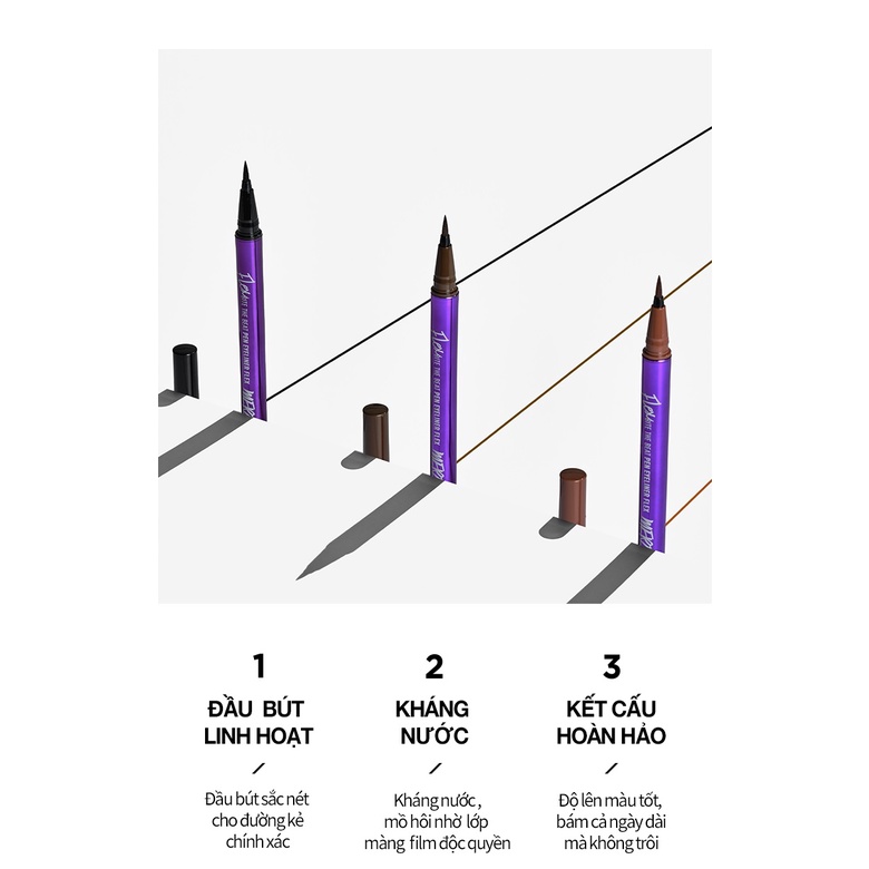Bút Kẻ Mắt Nước Merzy Bite The Beat Pen Eyeliner Flex