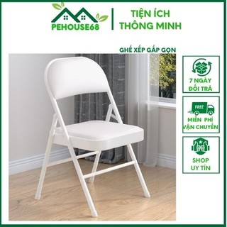 Ghế xếp gấp gọn văn phòng đệm ngồi êm ái khung ghế chịu lực phủ sơn tĩnh điện