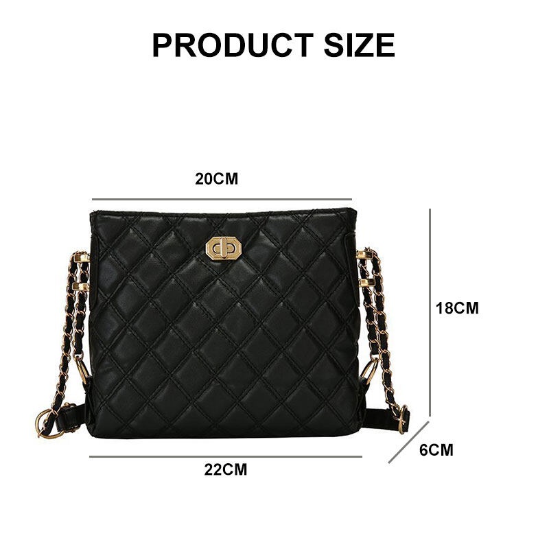 AlphaZ Túi Đeo Vai Hình Thoi Bằng PU Thời Trang Hàn Quốc