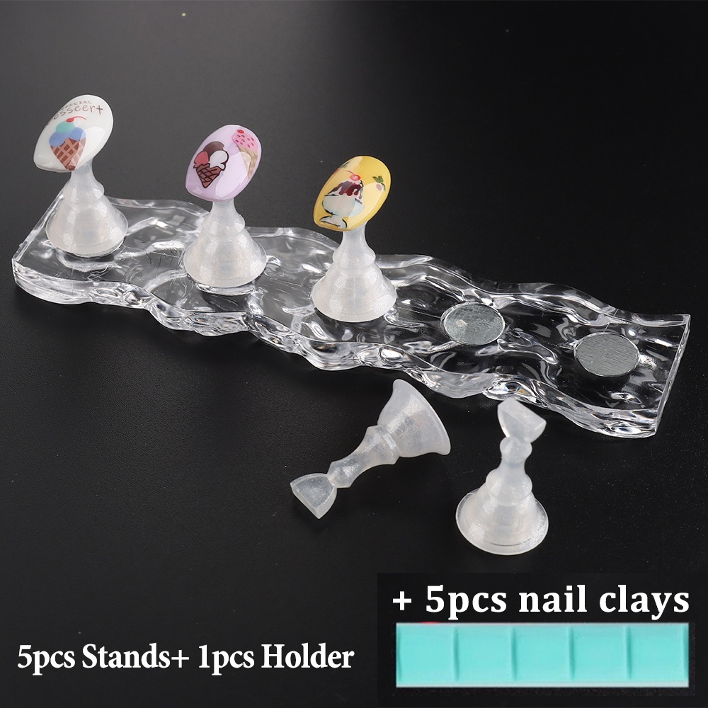 Giá Đỡ Nam Châm Trưng Bày Móng Tay Giả Bằng Nhựa Acrylic
