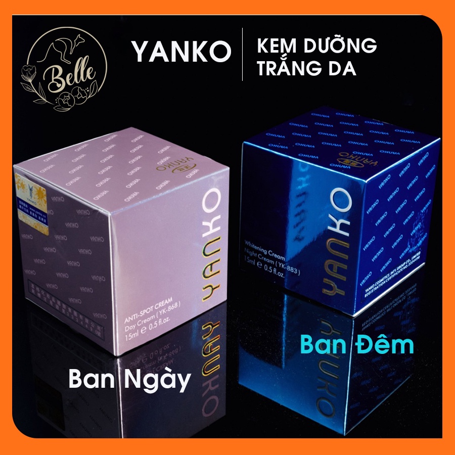 kem yanko kem trắng da kem nền kem ngày & kem đêm loại bỏ nám chính hãng đài loan mọi loại da mặt, mọi độ tuổi