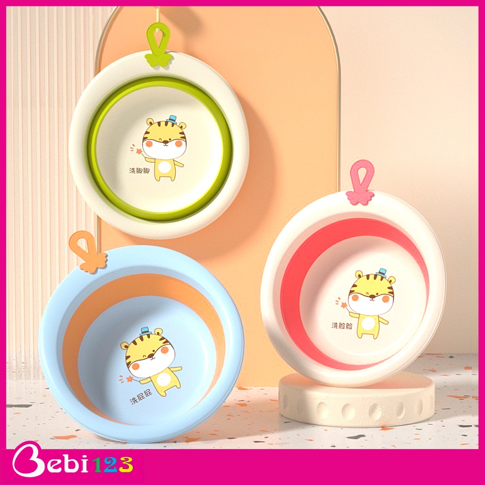 Thau chậu rửa mặt gấp gọn Happy Tiger cho bé