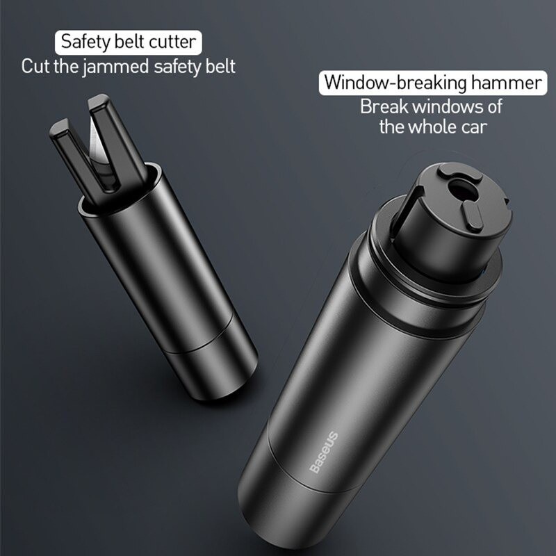 Búa phá kính thoát hiểm và cắt dây Baseus, giúp an toàn trong mọi tình huống - Cao Minh Shop
