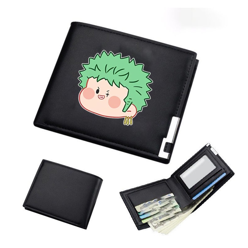 Ví da cầm tay nam nữ in hình ONE PIECE Đảo Hải Tặc ver MẶT CUTE tiện lợi anime chibi