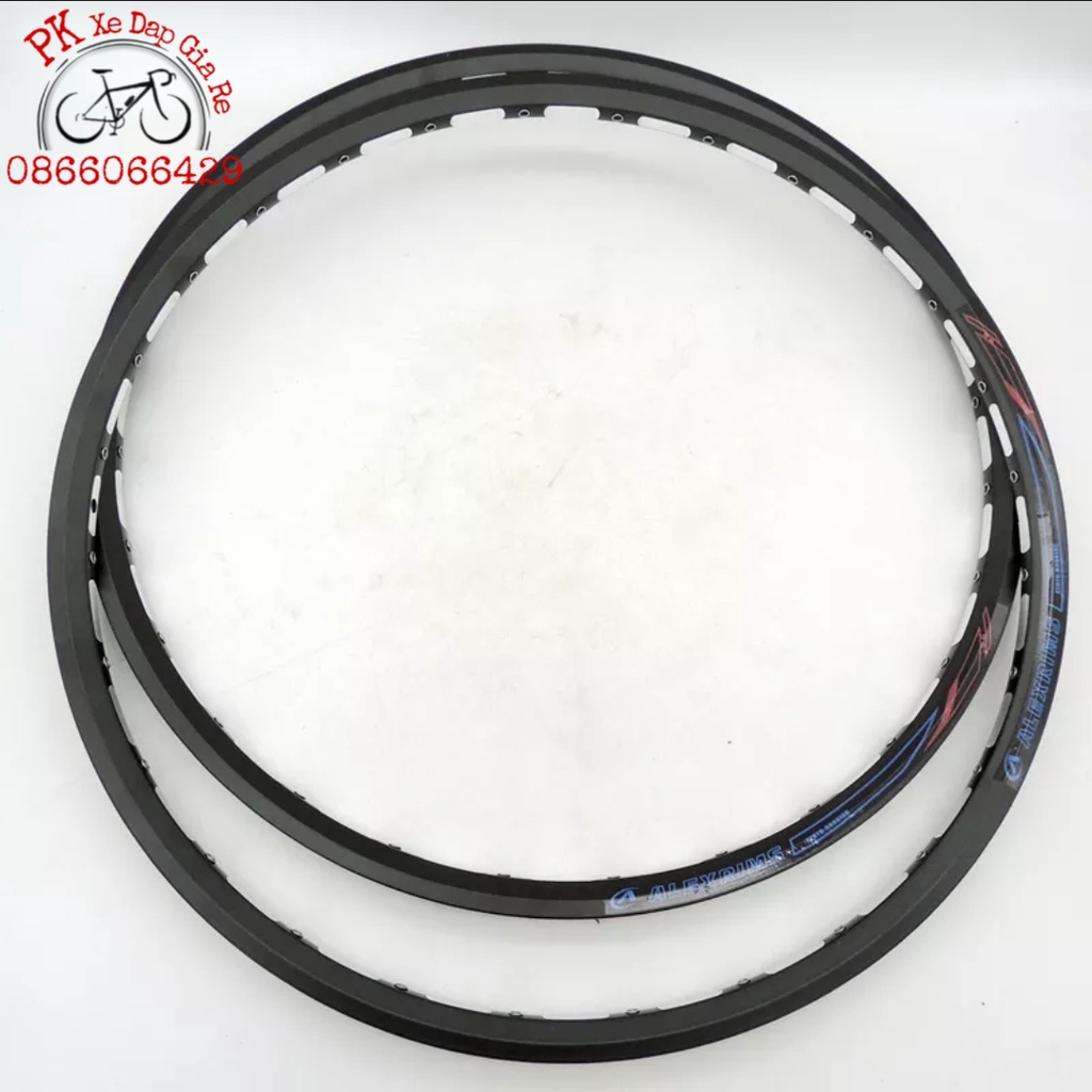 Vành nhôm xe đạp MTB 27.5 inch 28 lỗ cao cấp, Vành nhôm 2 lớp Alexrims lỗ căm có khuyên đồng, Vành xe đạp 27.5inch 28 lỗ
