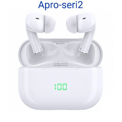 Tai nghe bluetooth không dây Aleister Apro - Seri2 Vuốt Tăng Giảm Âm Lượng Định Vị Đổi Tên Bảo Hàng 12 Tháng Androi -ios