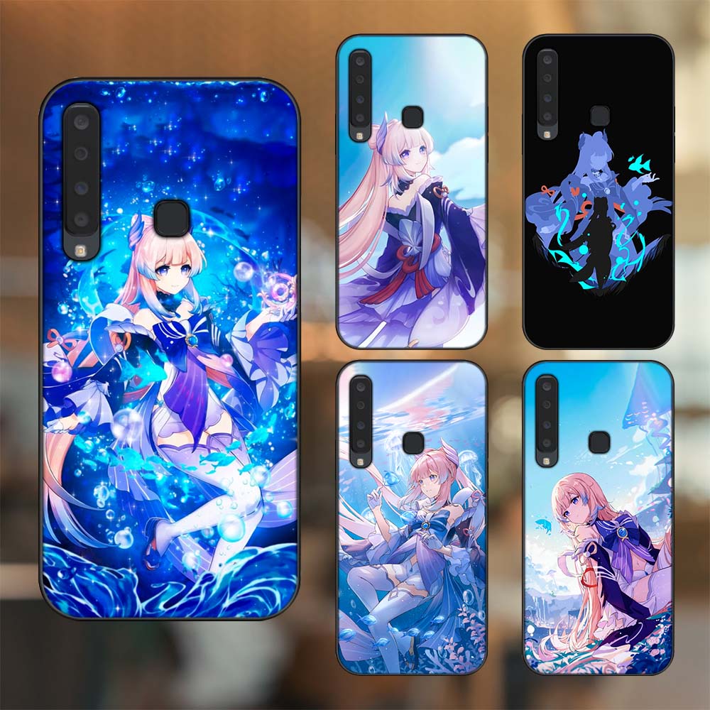 Ốp lưng Samsung A9 2018 viền đen in hình Sangonomiya Kokomi Genshin Impact