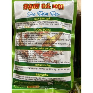 Phân bón Organic Đạm Cá Koi siêu đậm đặc (gói 700gr)