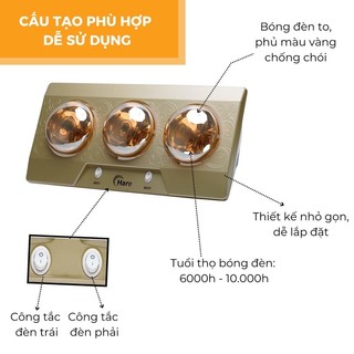 Đèn sưởi nhà tắm Hare