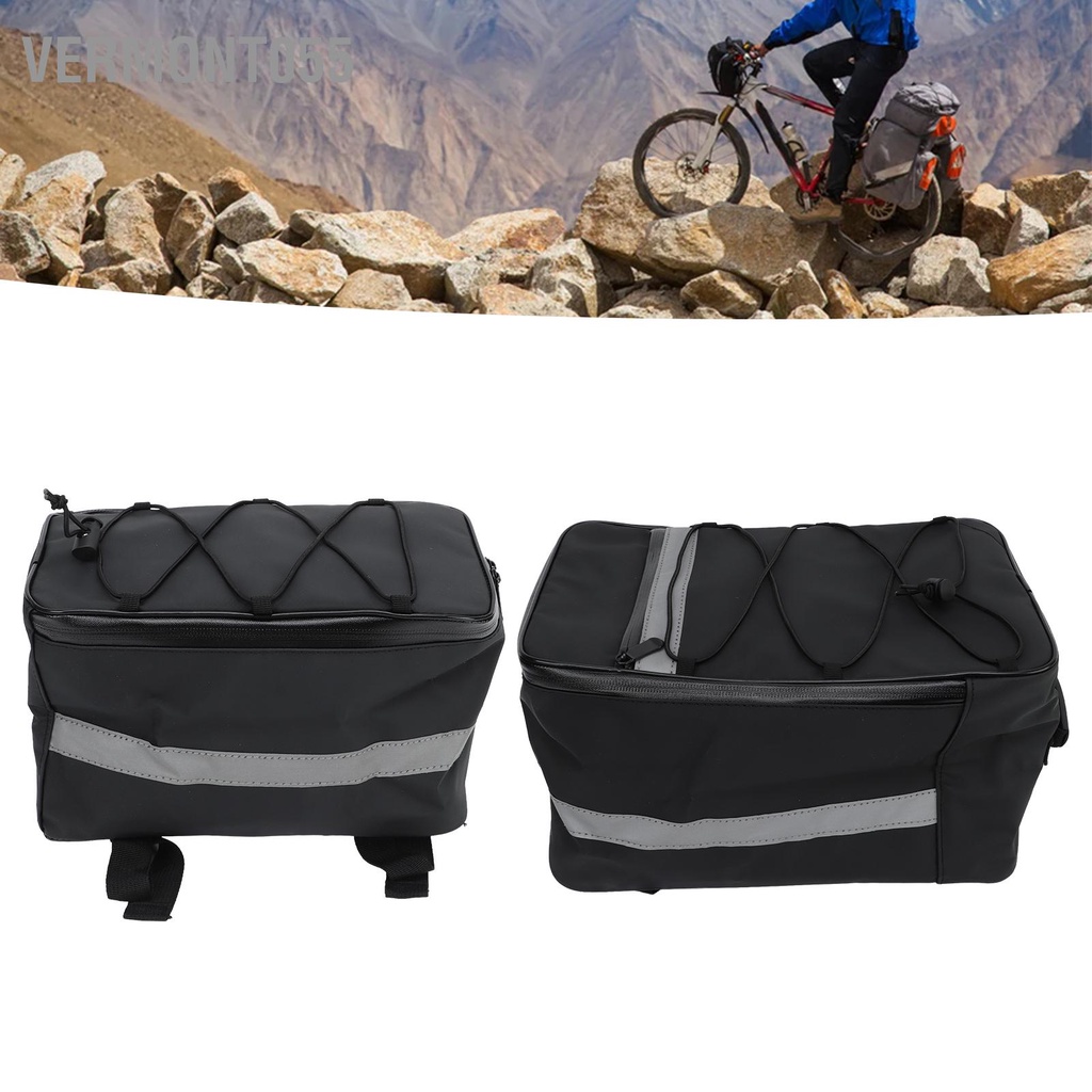 Có thể bán buôn Túi Đựng Đồ Phía Sau Xe Đạp  Phản Quang Chống Nước Dung Lượng Lớn Giá Đỡ Có Che Mưa Cho Đi Ngoài Trời Vermont055 Hàng giao ngay