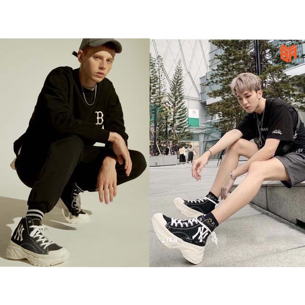 Giày Thể Thao MLB Chunky High Độn Đế 6cm, MLB Chunky High Siêu Phẩm Hot Trend Nam Nữ Full Box Bill + Sẵn Hàng