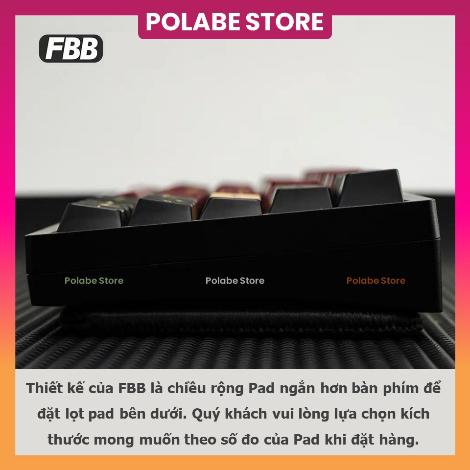 Miếng lót bàn phím FBB Pad tiêu âm FBB 5mm - Hàng chính hãng mouse pad bàn di chuột văn phòng chính hãng - Polabe Store