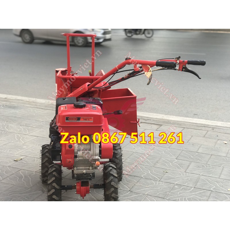 Máy thu hoạch ngô bắp chạy xăng Oshima THB1C