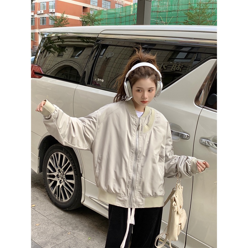 ZHELIHANGFEI Áo Khoác Dáng Rộng Cao Cấp Thời Trang Theo Phong Cách Mỹ