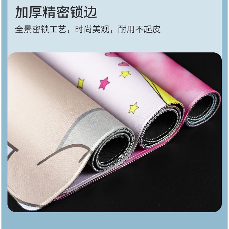 Tấm Lót Chuột Và Bàn Phím Máy Tính Cỡ Lớn Chống Trượt In Hoạt Hình Dễ Thương Cho Học Sinh / Văn Phòng