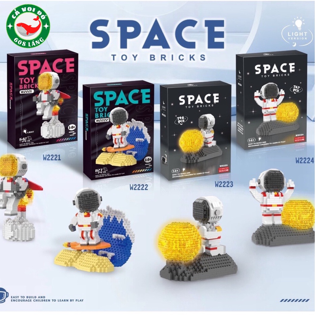 Đồ Chơi Lắp Ráp Phi Hành Gia Spaceman Toy Bricks