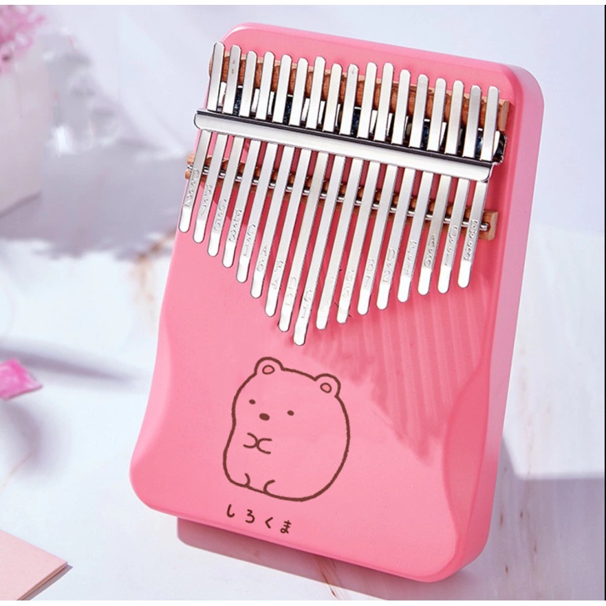 Đàn Kalimba Hồng Pastel Khắc Lazer Nhiều Mẫu Mới siêu cute- Tặng búa, sticker, hdsd, khăn lau, túi rút