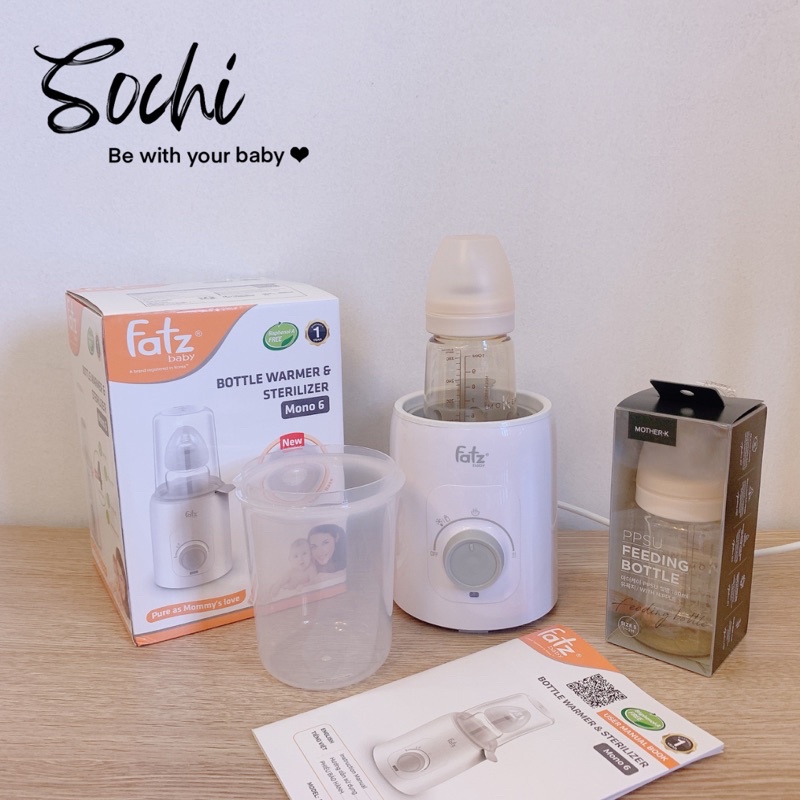 Máy hâm sữa và tiệt trùng Fatzbaby Mono 6 FB3001TN