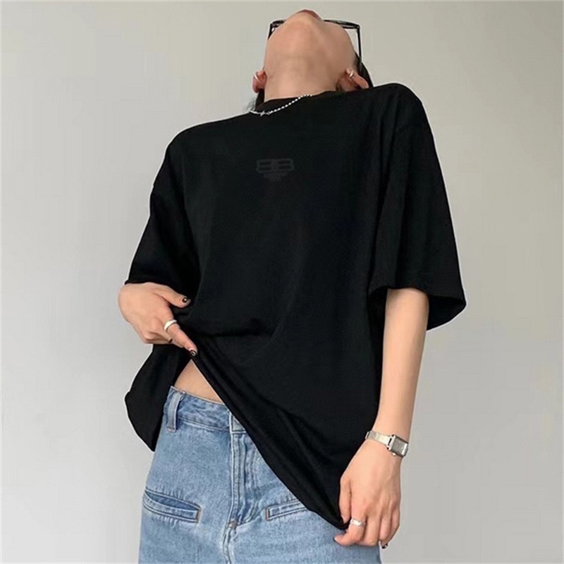 Áo Thun Ba8le88 Tay Ngắn Thêu Logo Phong Cách Đường Phố Thời Trang Chất Lượng Cao