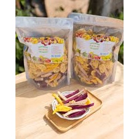 500G Trái Cây Sấy Thập Cẩm Đủ Vị Hàng Nguyên Miếng Cao Cấp Giòn Thơm Ngon